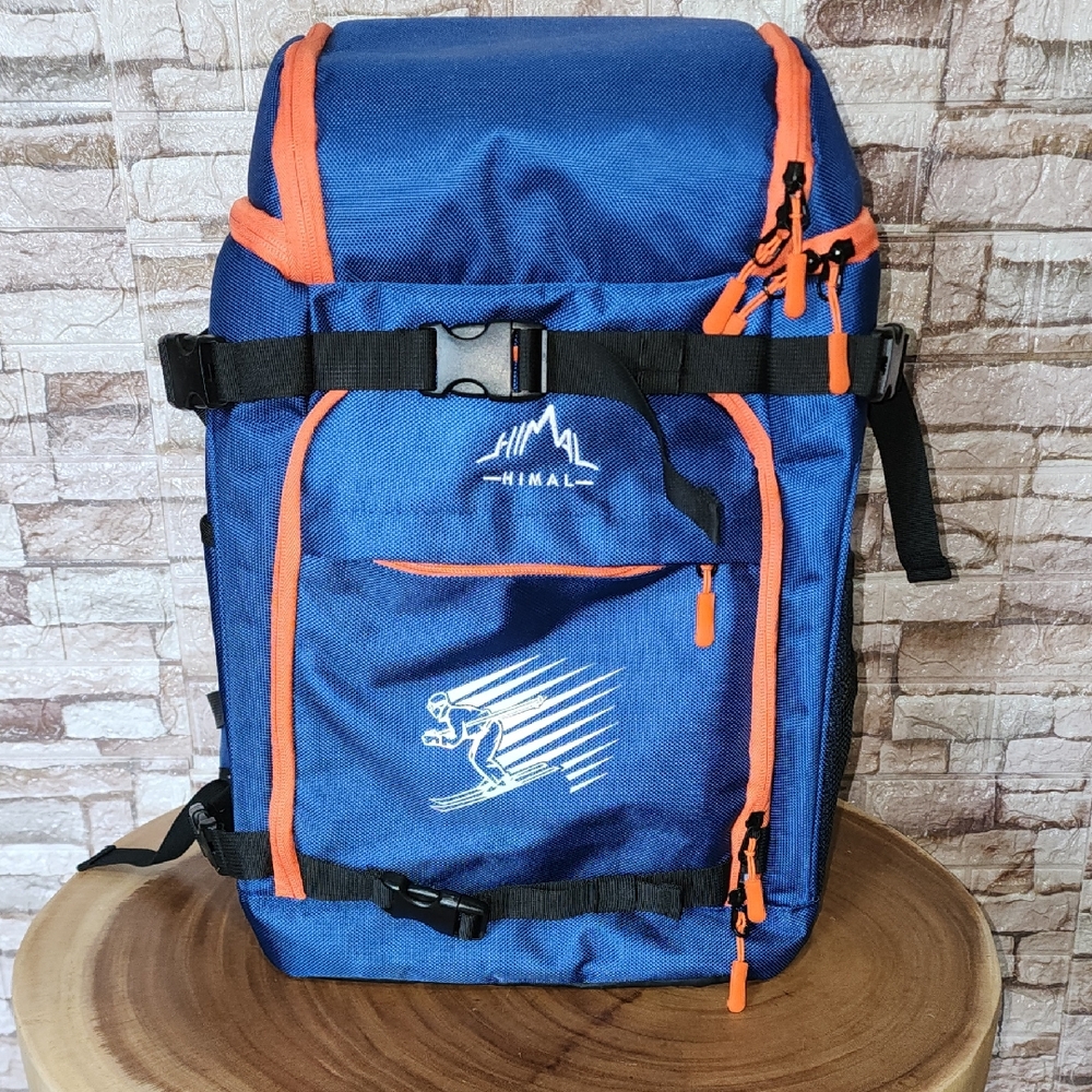 Himal Blue and Orange Travel Backpack